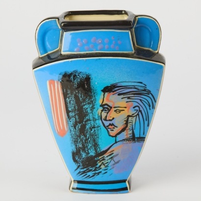 Hand-Painted Art Ceramic Vase
