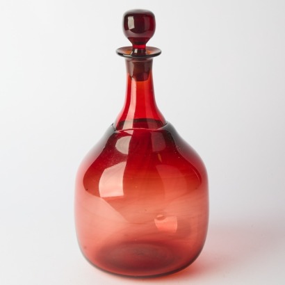 A Tony Kuepfer Glass Large Bottle